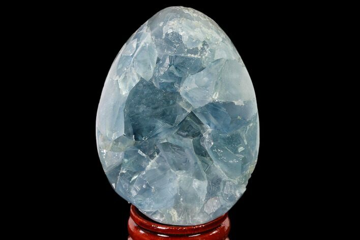 Crystal Filled Celestine (Celestite) Egg Geode - Madagascar #140311